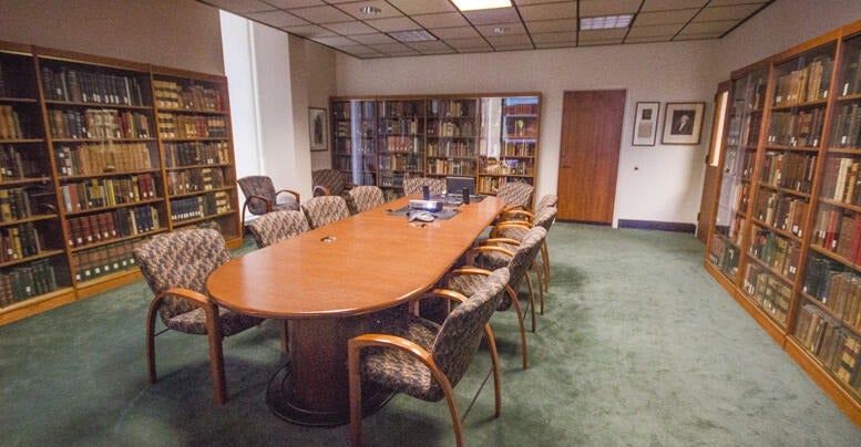 Rare Book Room in Norris Medical Library