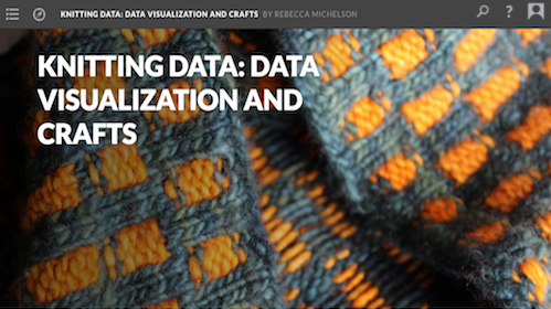 screenshot for digital exhibition, knitting data