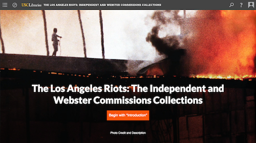 screenshot for digital exhibition, webster commission
