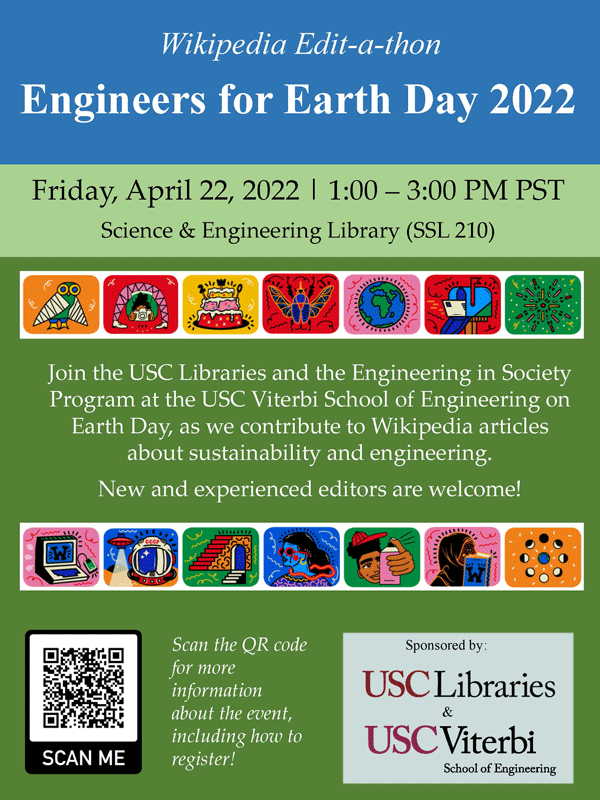 Engineers for Earth Day 2022 Event @ the Science & Engineering Library
