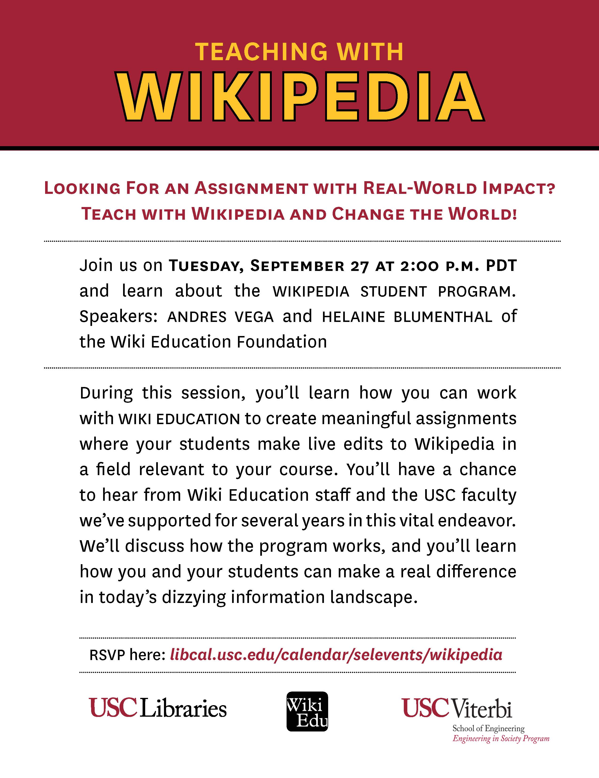 Teaching Wikipedia Workshop