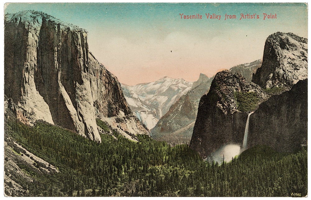 Yosemite Valley postcard