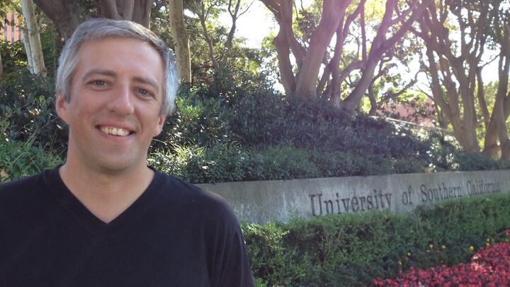 Image of Andy Rutkowski on USC Campus.