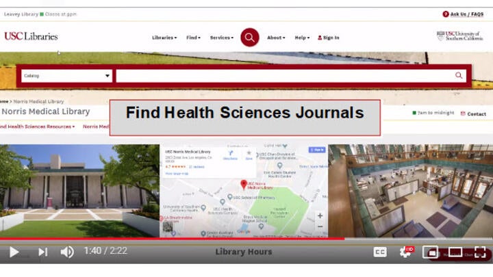 Find Health Sciences Journals Video Tutorial