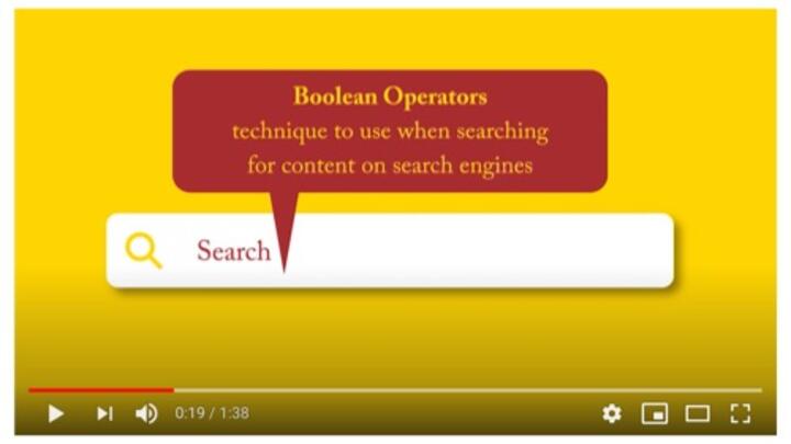 search with boolean operators video thumbnail