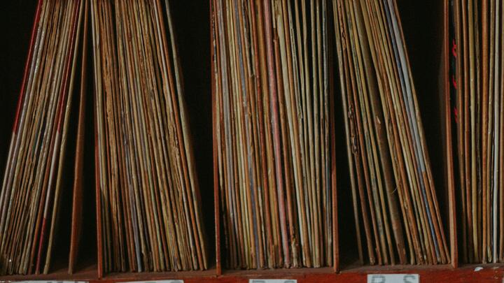records organized alphabetically