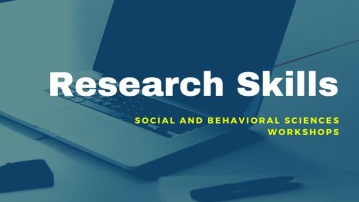 stock photo for research skills- social and behavioral sciences workshops