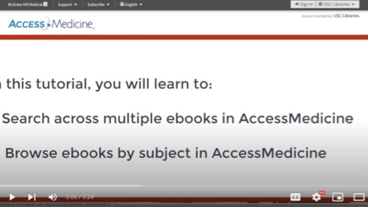 Ebooks in AccessMedicine