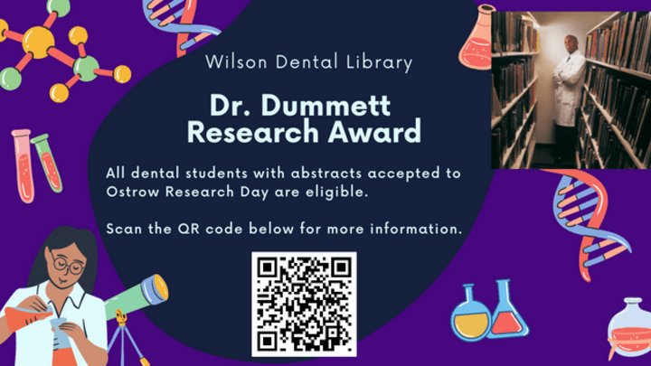 Dummett Research Award with QR code