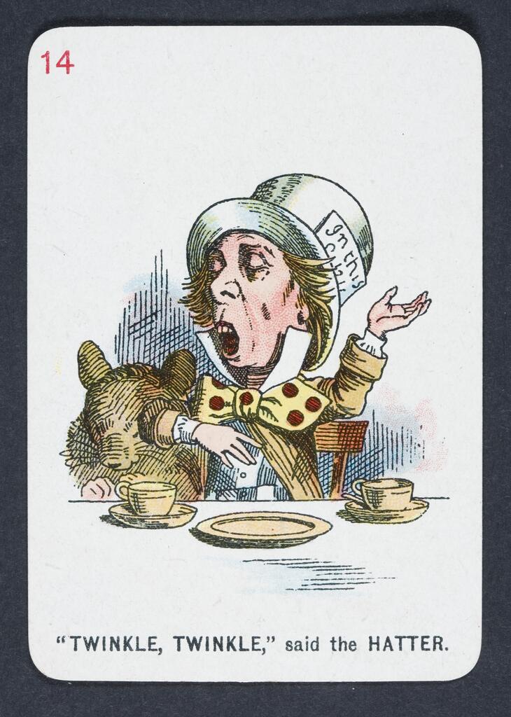 Alice in Wonderland Playing Cards. Hatter