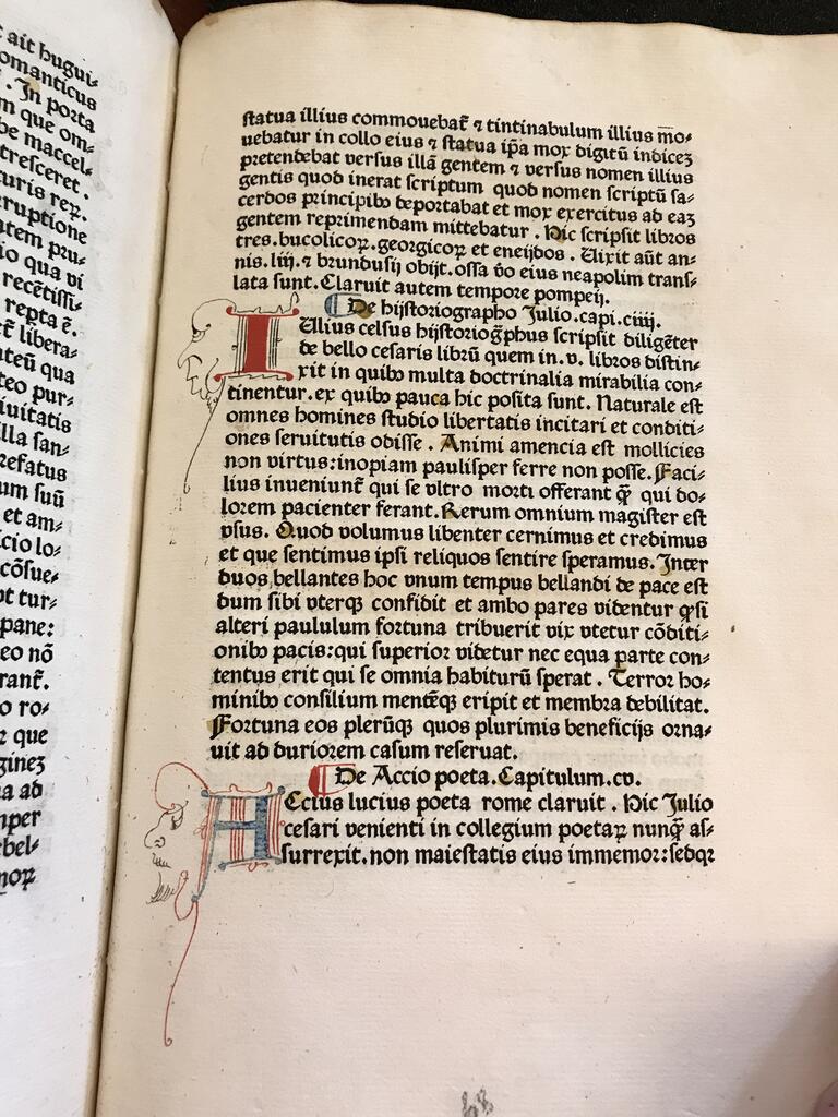 HOOSE LIBRARY COLLECTIONS, GAULTERUS BURLAEUS (Walter Burley) Incipit libellus De vita et moribus philosophorum et poetarum, Call # Z241 1477 .B96